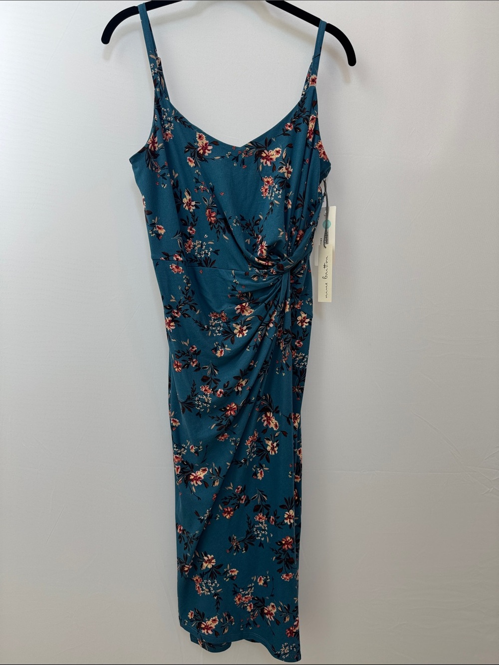 Nine Britton Vivienne Floral Blue Dress LP